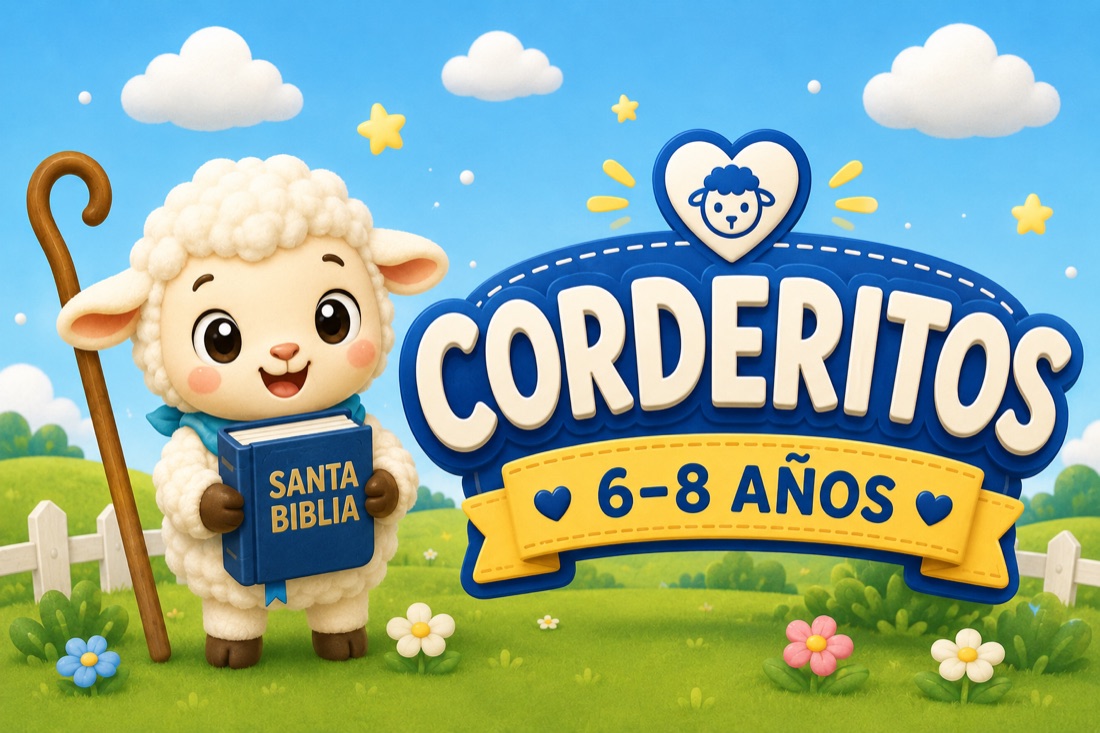 Corderitos — clase de Escuela Dominical para niños de 6 a 8 años